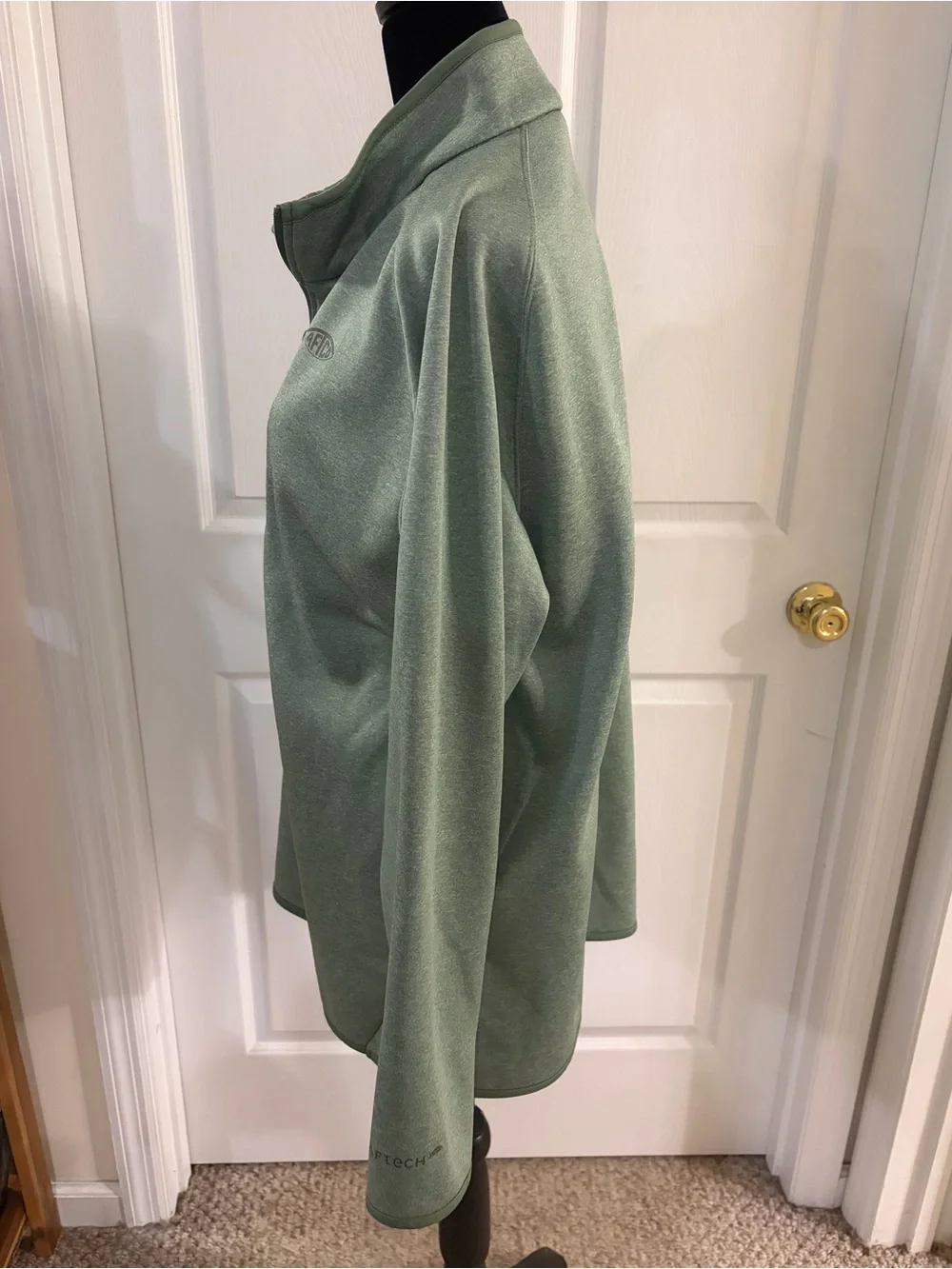 AFTCO Vista Performance 1/4 Zip pullover jacket fleece lined men’s large green